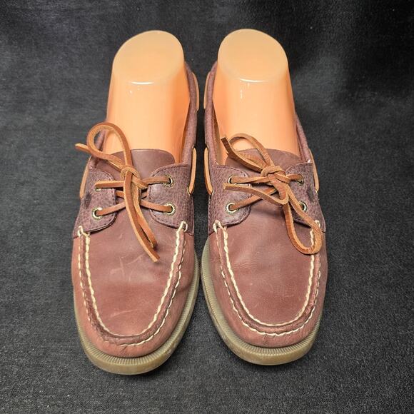 Sperry Burnt Henna E-21 Leather Loafer Boat Shoes STS86654 - Picture 4 of 10